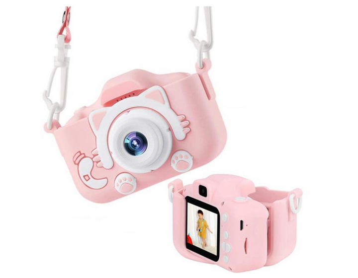 HD-Mini-Digitalkamera mit Schutzhülle für Kinder