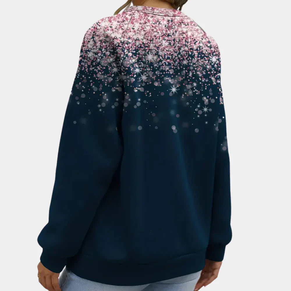Stylischer Schneeflockenpullover für Damen