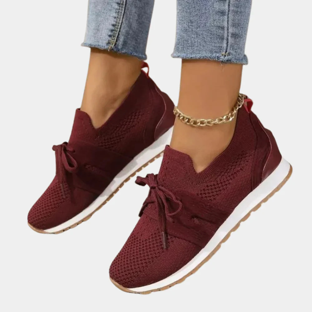 Damen-Sneaker mit atmungsaktivem Mesh und rutschfester Sohle