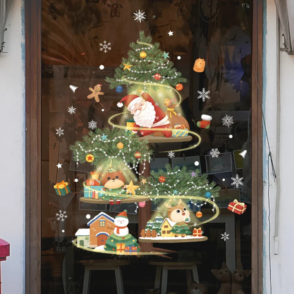 Fensteraufkleber – Weihnachtsausgabe