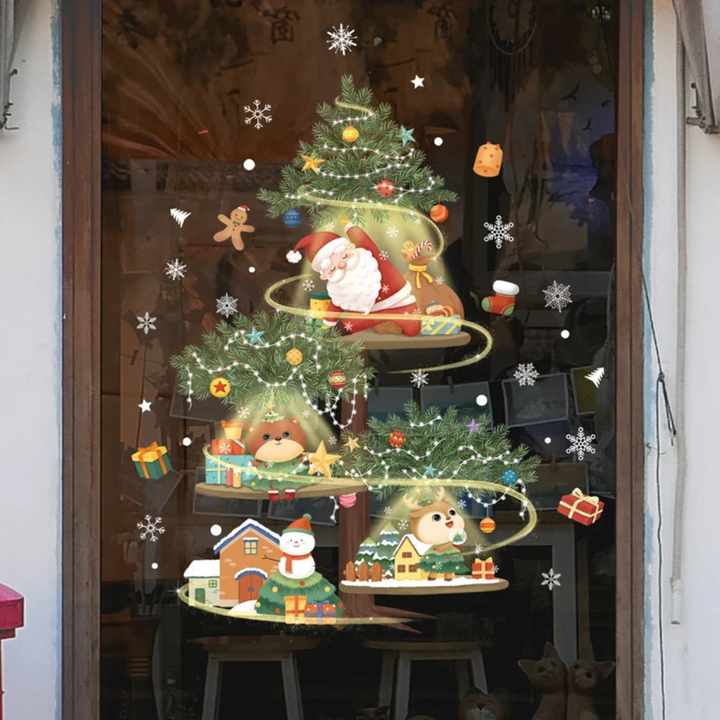 Fensteraufkleber – Weihnachtsausgabe