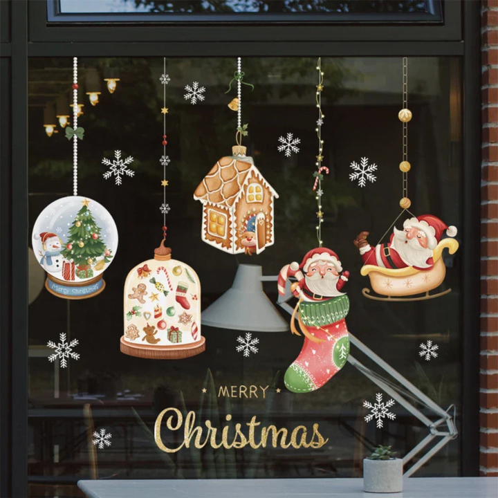 Fensteraufkleber – Weihnachtsausgabe