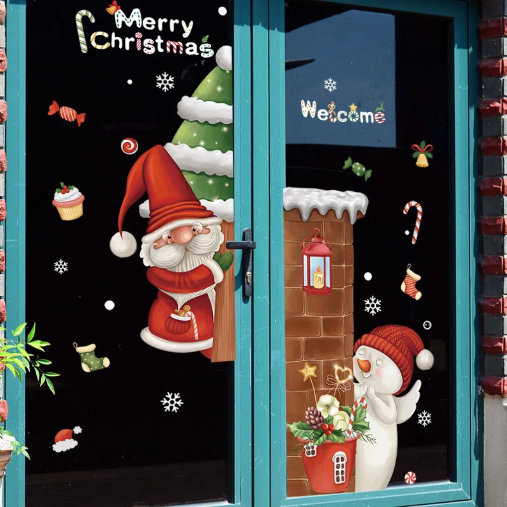 Fensteraufkleber – Weihnachtsausgabe