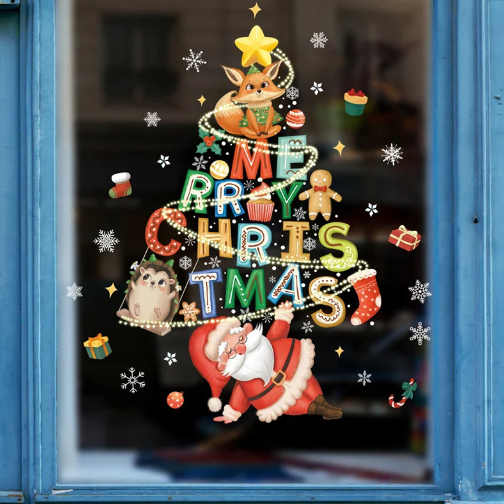 Fensteraufkleber – Weihnachtsausgabe