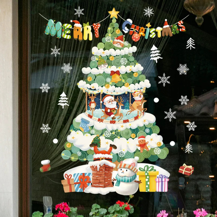 Fensteraufkleber – Weihnachtsausgabe