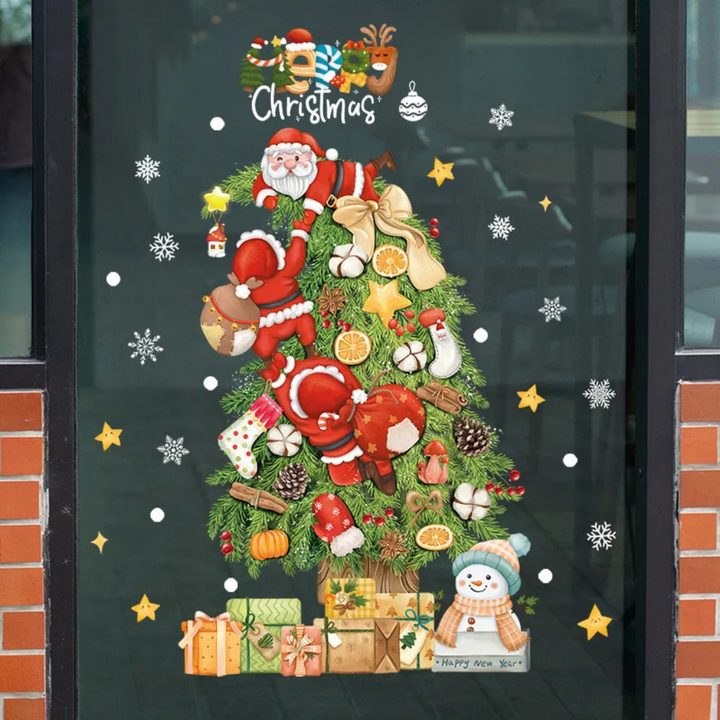Fensteraufkleber – Weihnachtsausgabe