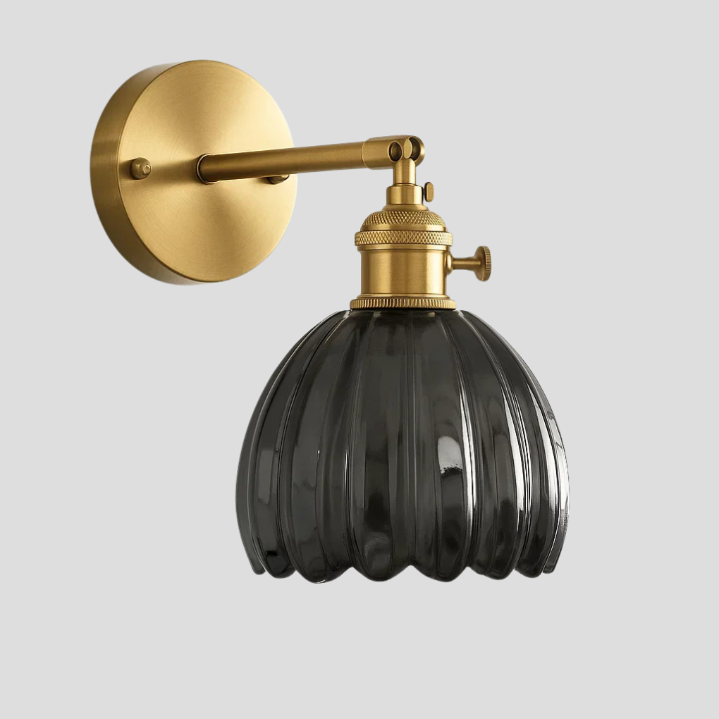 Retro-Wandleuchte – Glas-Tulpen-Design für elegante Beleuchtung