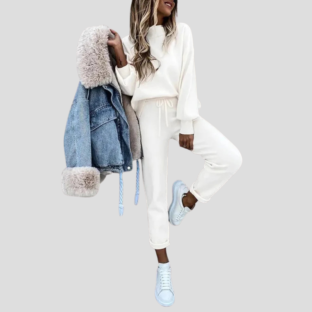 Relaxed-Fit-Trainingsanzug-Set für Damen