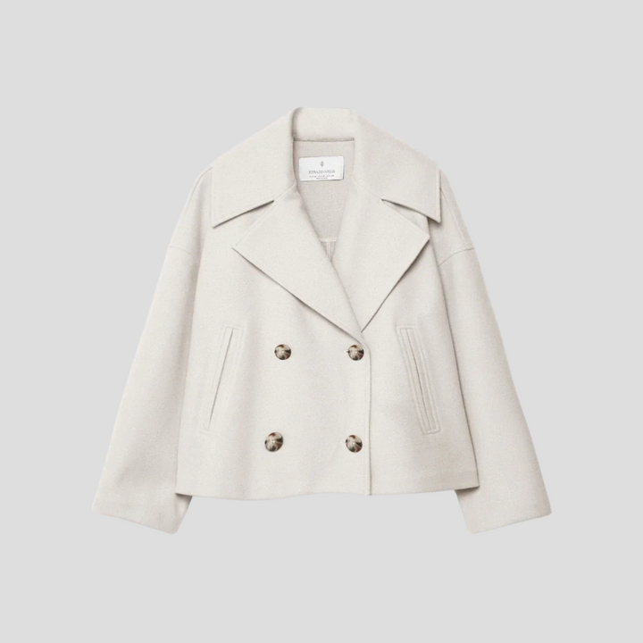 Schicker zweireihiger Kurzmantel