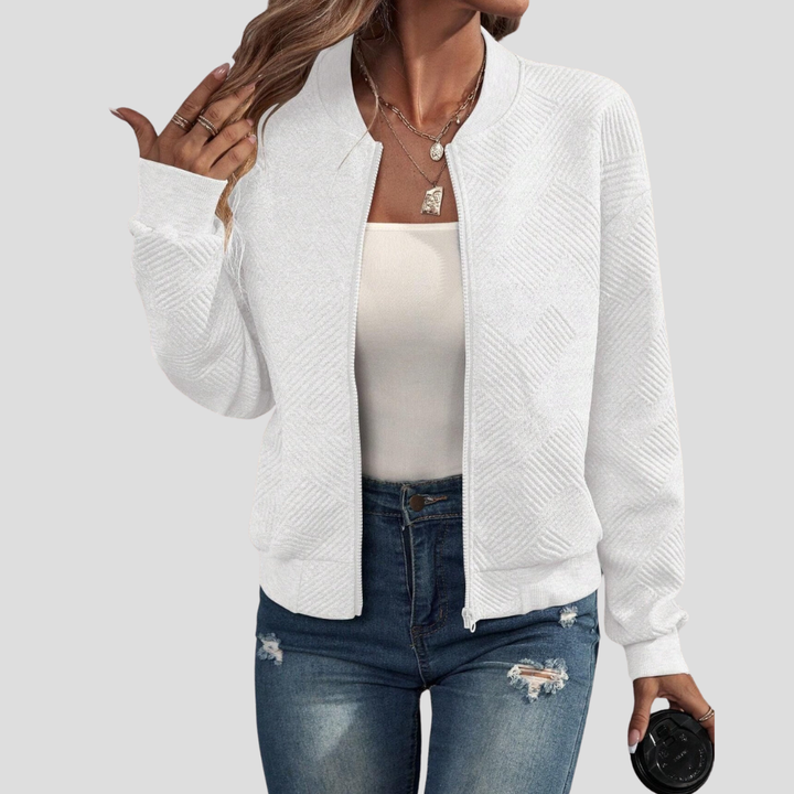 Damen-Strickjacke mit langen Ärmeln