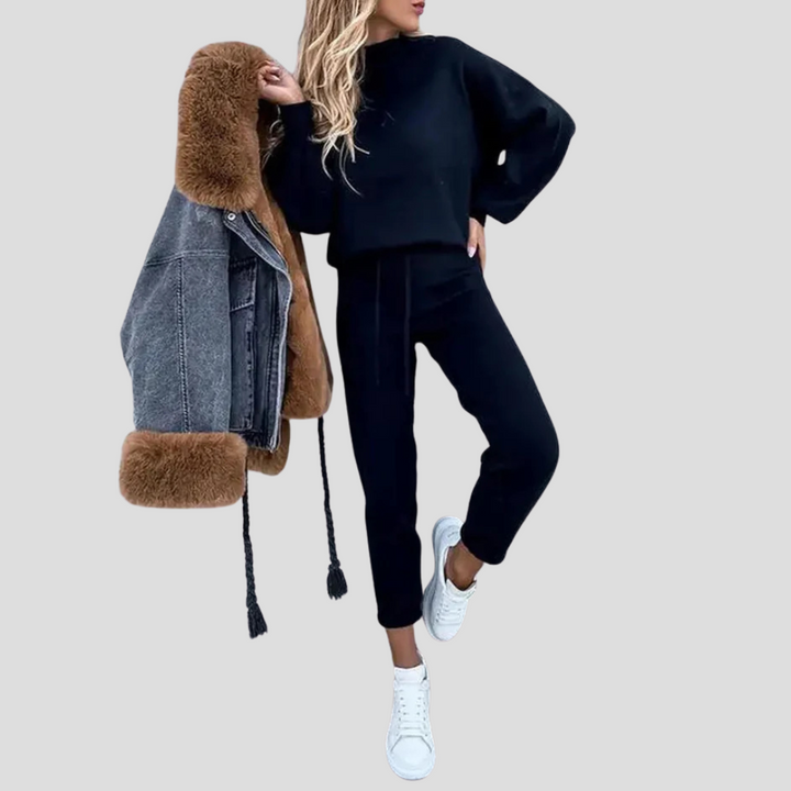 Relaxed-Fit-Trainingsanzug-Set für Damen