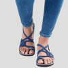Bunte Strandsandalen