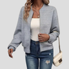 Damen-Strickjacke mit langen Ärmeln