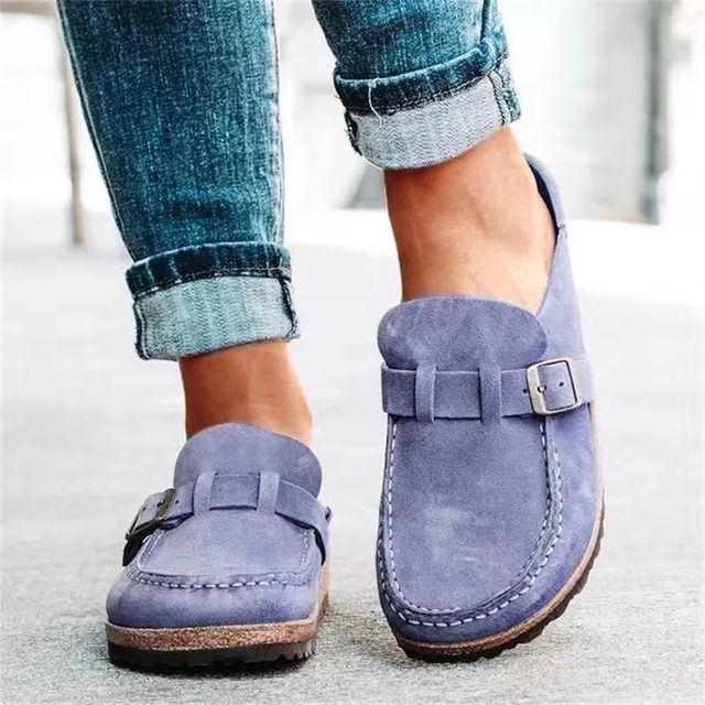 Retro-Wildleder-Loafer für Damen im zeitlosen Old-Money-Stil