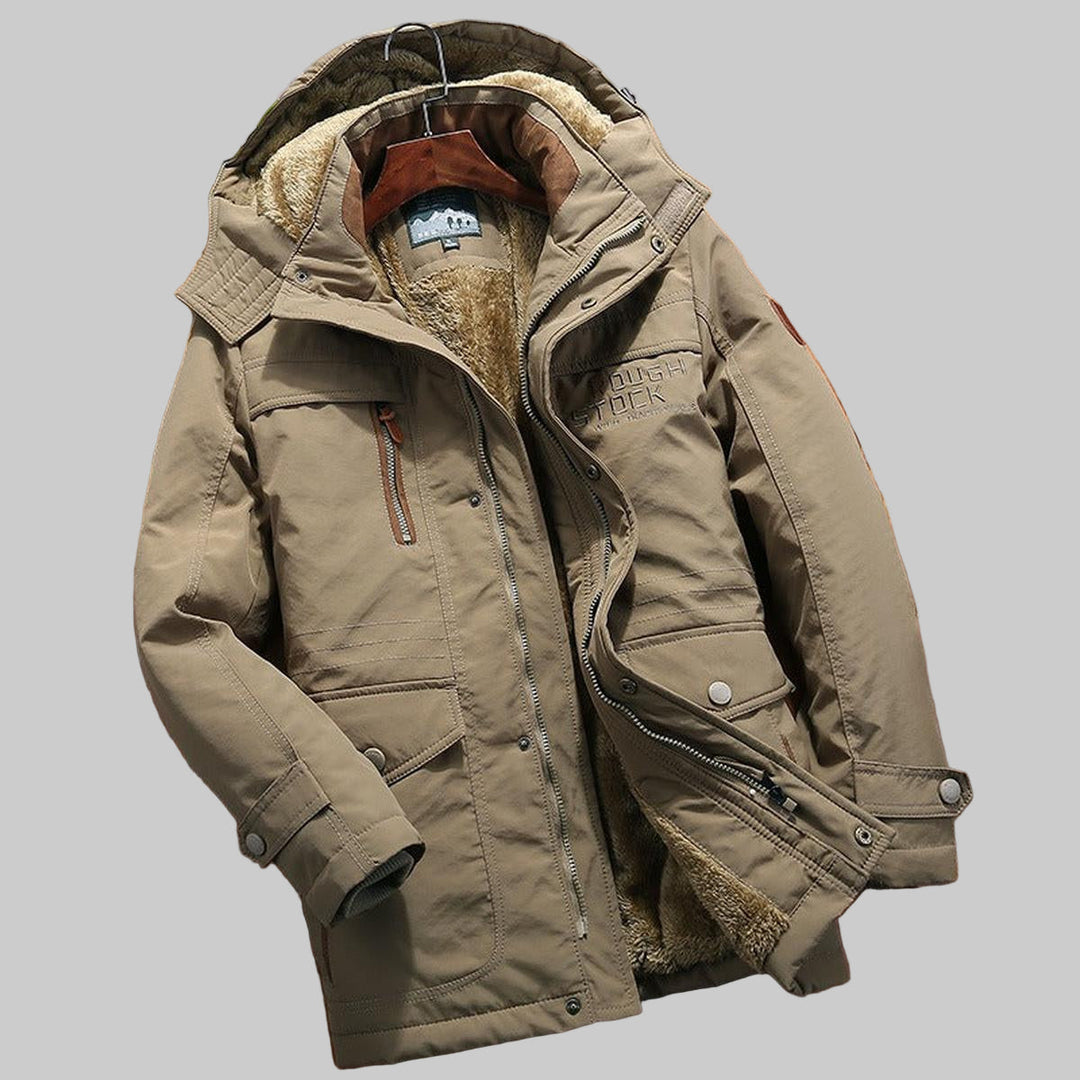 Herren-Steppjacke mit Kapuze