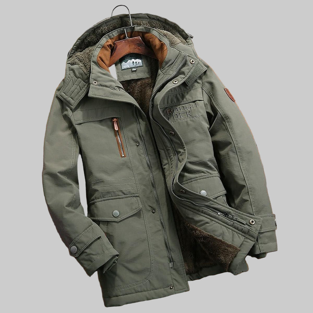 Herren-Steppjacke mit Kapuze