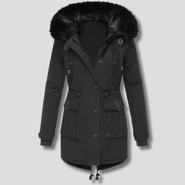 Wintermantel mit Kapuze für Damen Stilvolle Wärme für kalte Tage