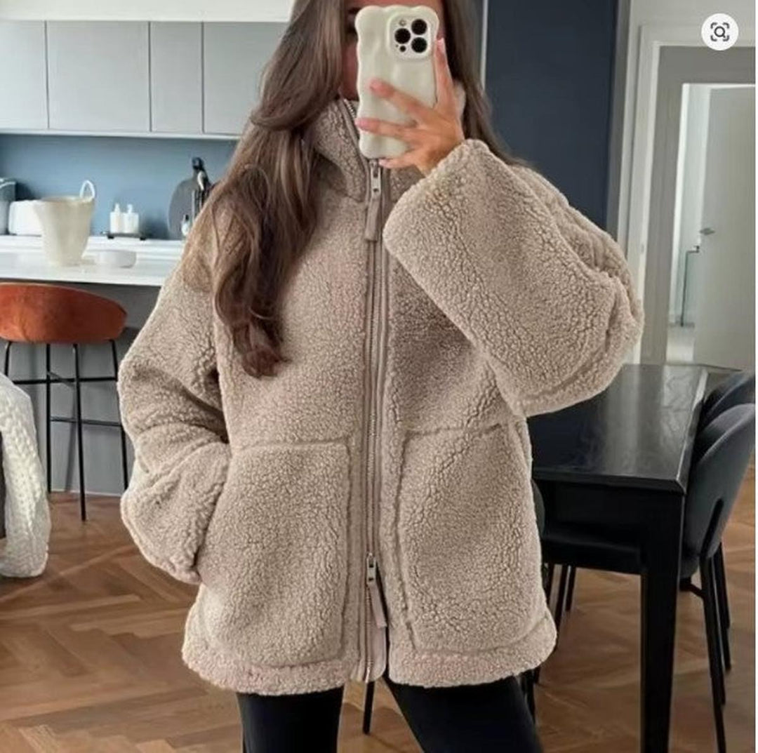 Oversized-Wolljacke für Damen