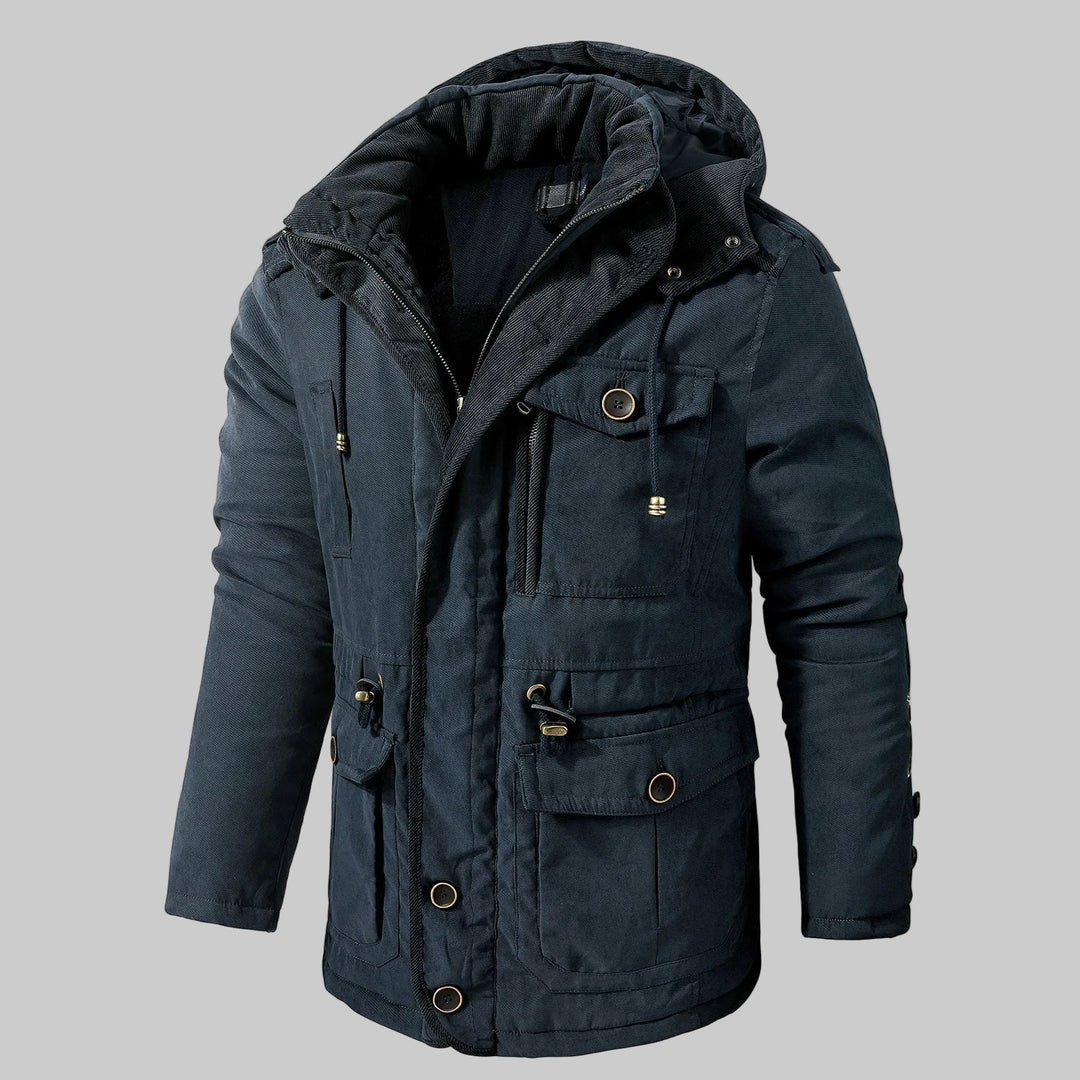 Herren-Winterjacke mit mehreren Taschen – Vielseitiges Design für kaltes Wetter