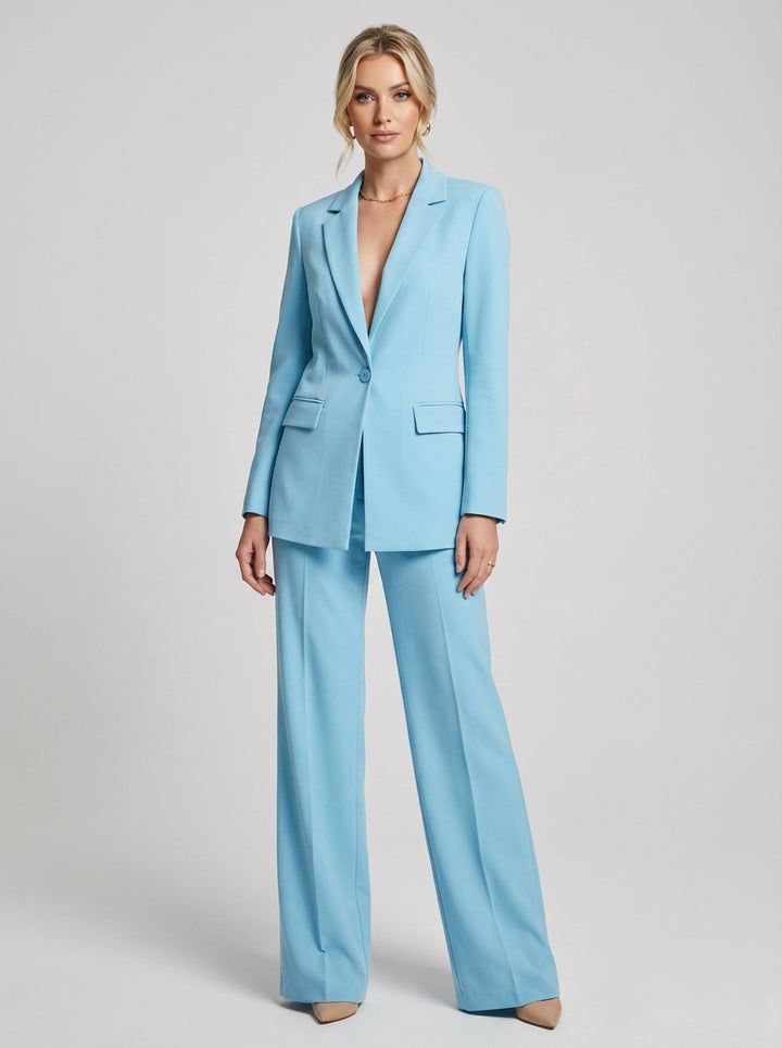 Damen-Blazer- und Hosen-Set