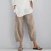Elegante Satinhose mit weitem Bein