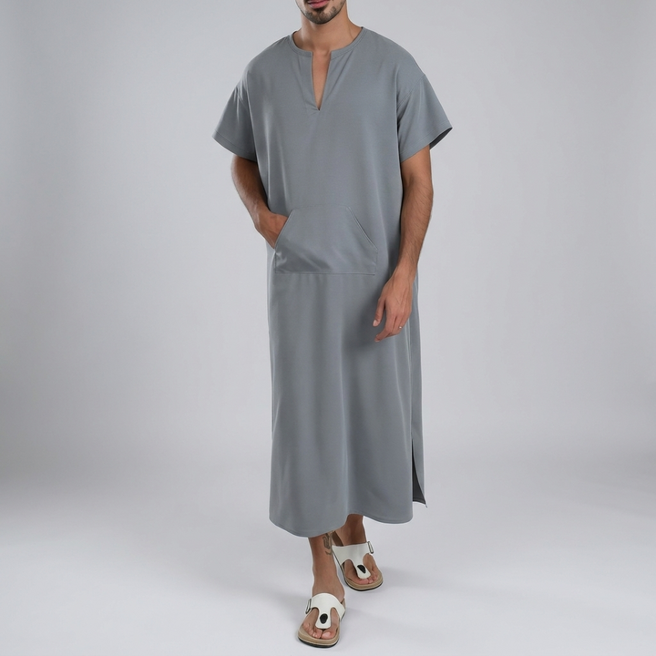 Djellaba mit V-Ausschnitt