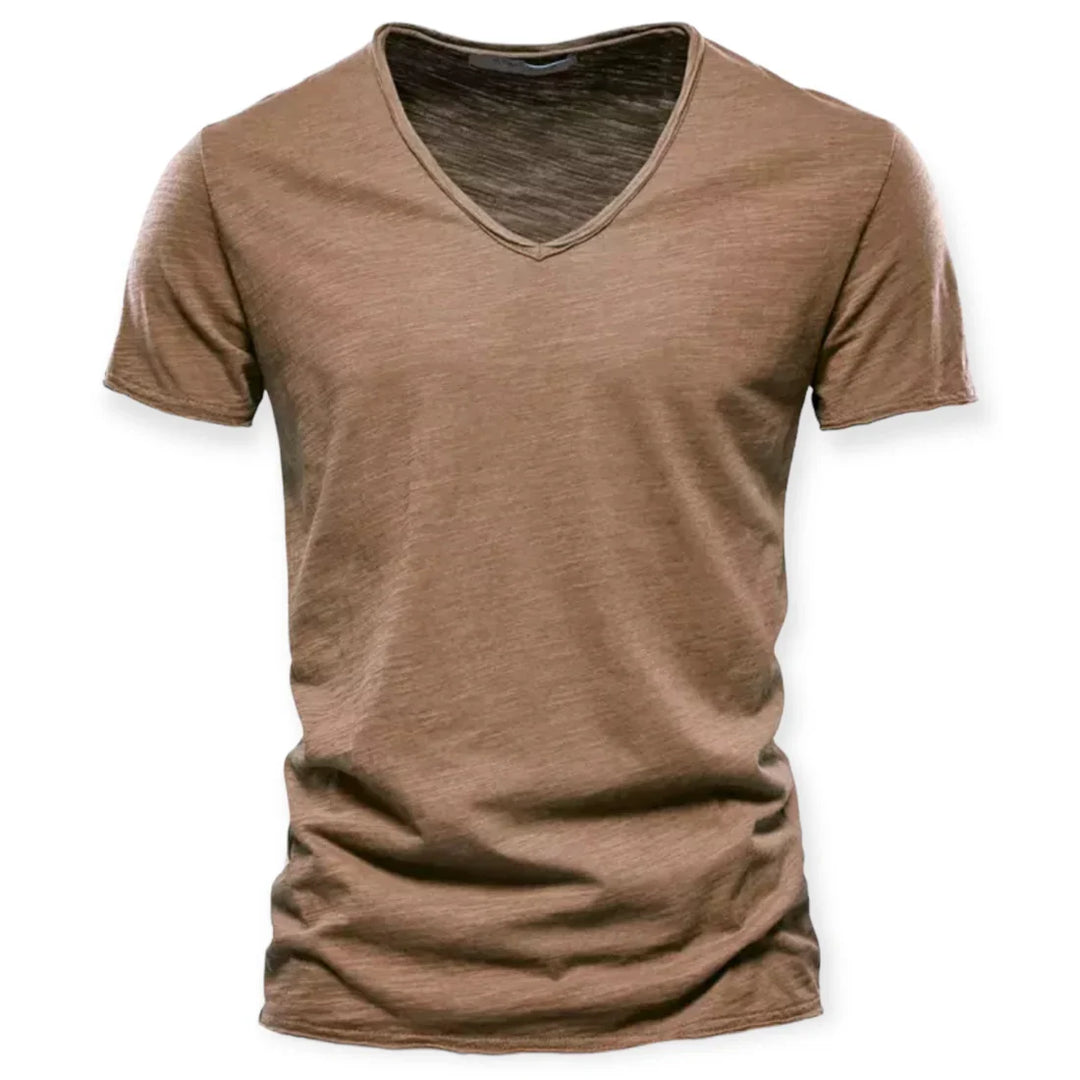 Casual Herren-T-Shirt mit V-Ausschnitt