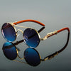Retro-Stil med moderne beskyttelse Vintage-Sonnenbrille med Doppelsteg