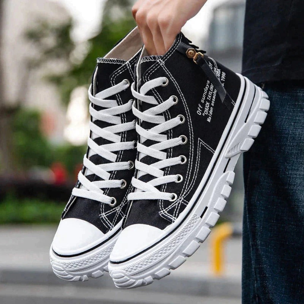 Lässige Streetwear Herren Chunky Canvas High Tops