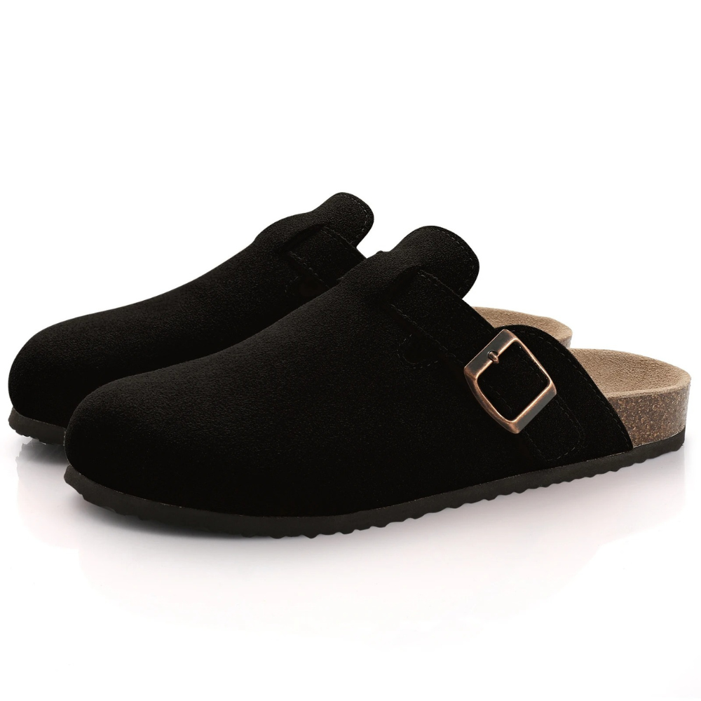 Orthopädische Suede-Kork-Slipper für Damen