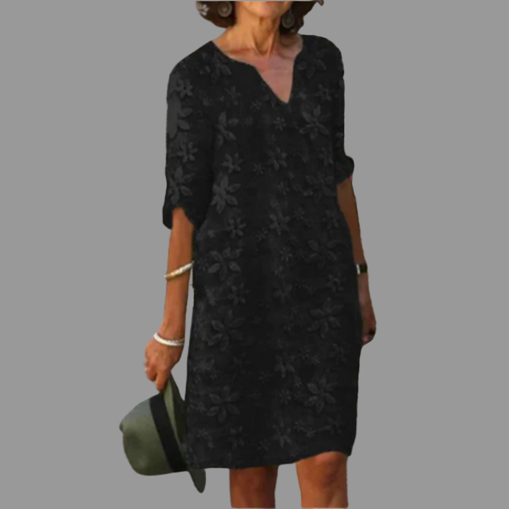 Midi-kjole for damer – Moderne stil med blomstermønster