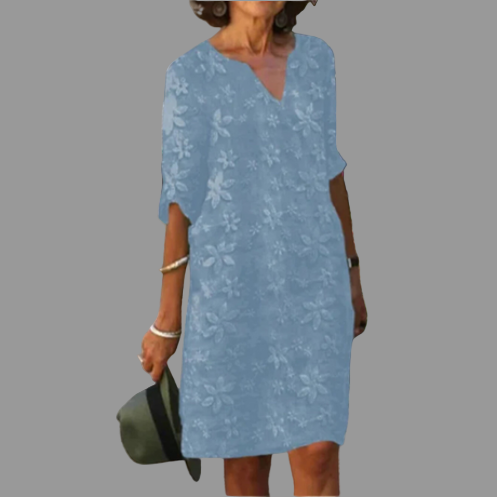 Midi-kjole for damer – Moderne stil med blomstermønster