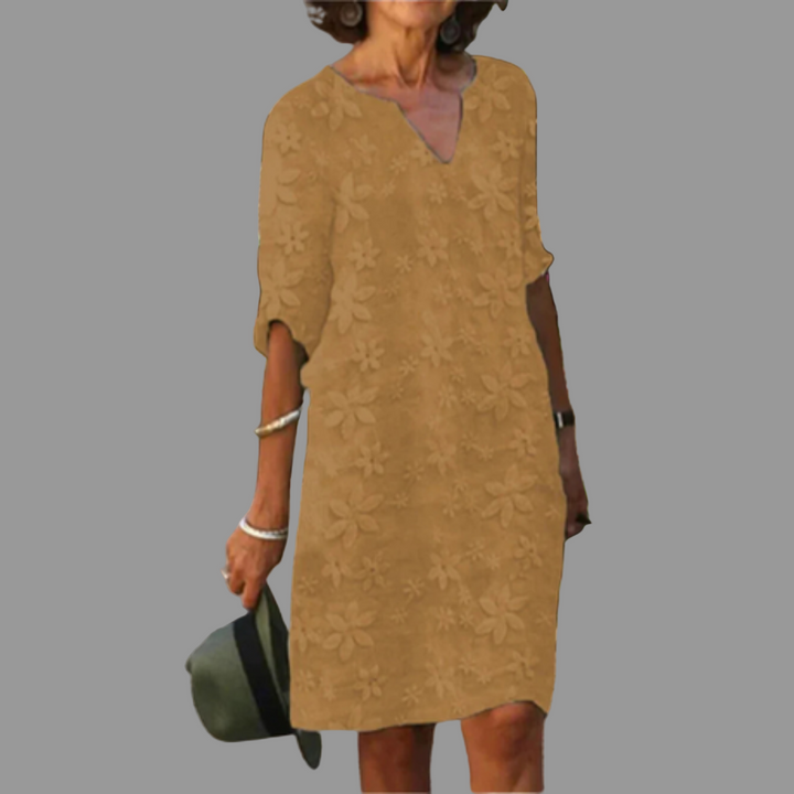 Midi-kjole for damer – Moderne stil med blomstermønster