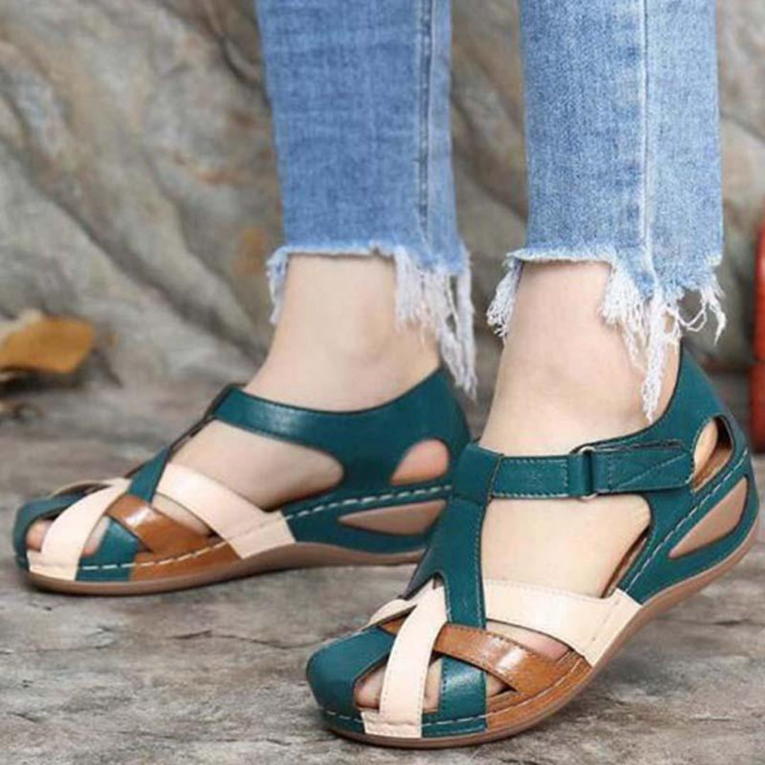 Bequeme Damen-Sandalen mit offenem Zehenbereich