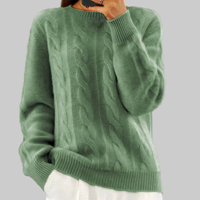 Warmer Damenstrickpullover – Gemütliches Kleidungsstück zum Drunterziehen