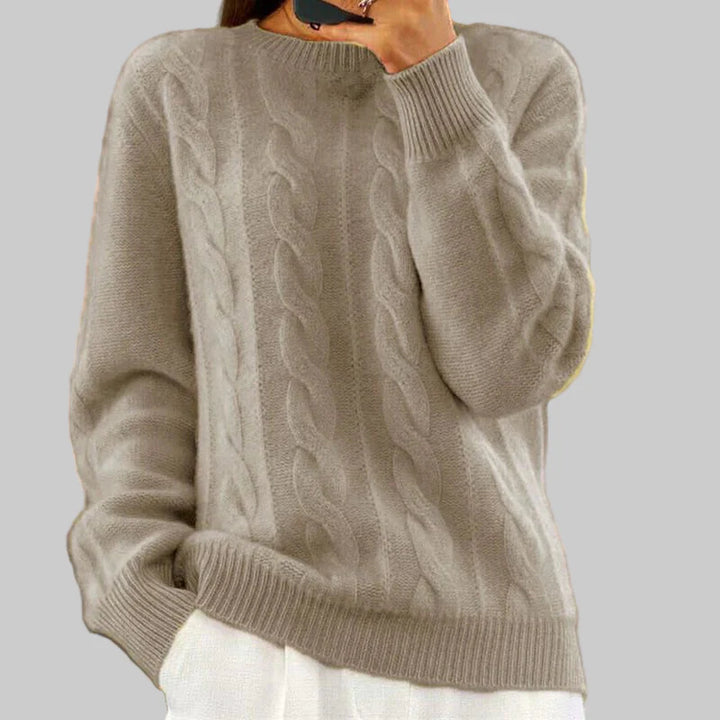 Warmer Damenstrickpullover – Gemütliches Kleidungsstück zum Drunterziehen