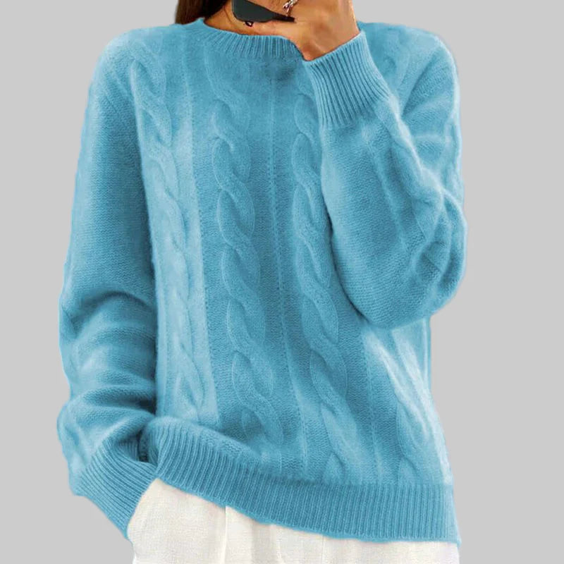 Warmer Damenstrickpullover – Gemütliches Kleidungsstück zum Drunterziehen