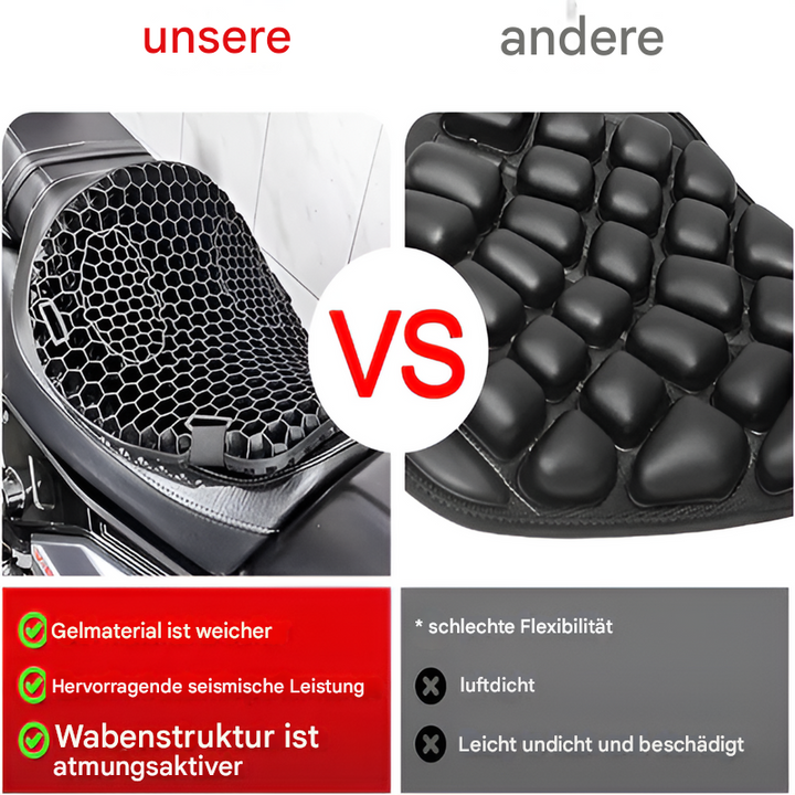 Motorrad-Gel-Sitzpolster für Langstreckenfahrten
