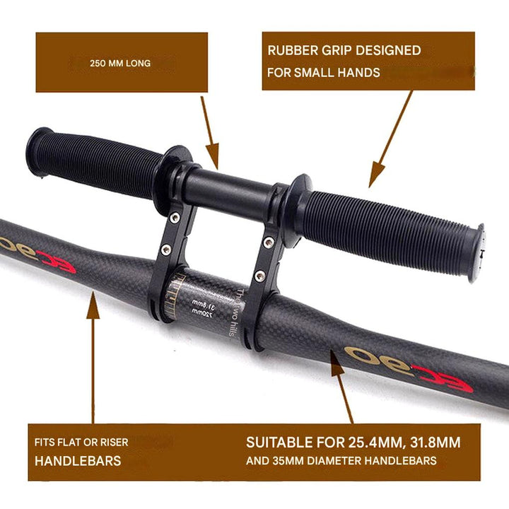 Kinderfahrradlenker und verstellbarer Kindersitz