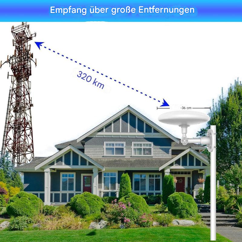Digitale HD-TV-Außenantenne mit großer Reichweite