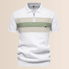 Herren Poloshirt mit Streifen-Strick-Design